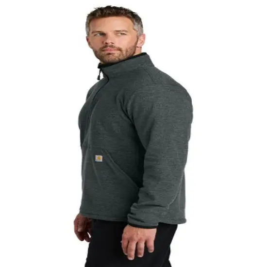 Carhartt&reg; Textured 1/2-Zip Fleece Jacket Heather Grey {5}