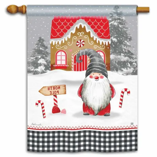 Holiday Gnome Flag Decorative Banner Christmas {2}