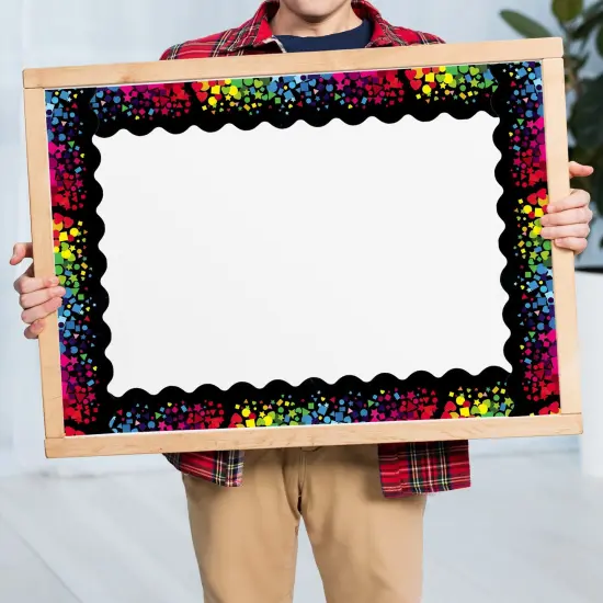 Wrapables 60 Feet Bulletin Board Borders, Adhesive Decorative Trim Stickers, Shapes {4}