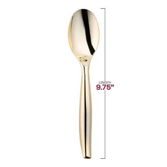 Gold Disposable Plastic Serving Spoons (60 Serving Spoons) {3}