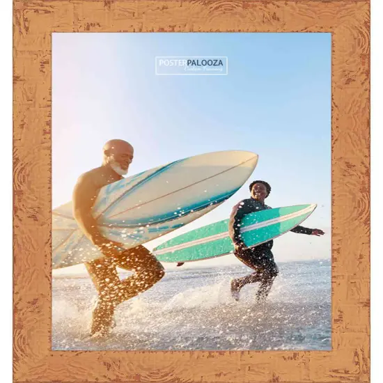 Shabby Chic Orange Picture Frame - UV Acrylic, Backing Board, Hanging Hardware Included {6}