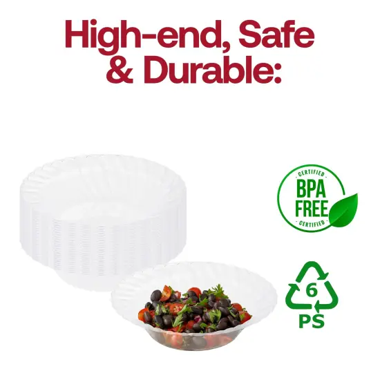 Clear Flair Plastic Soup Bowls - 12 oz. (180 Bowls) {4}
