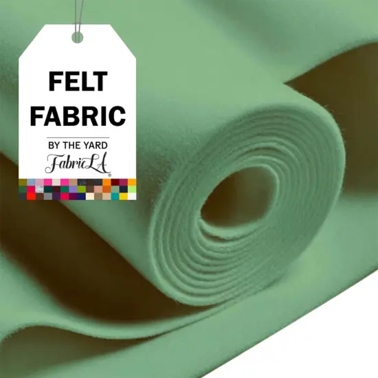 FabricLA Acrylic Felt Fabric - 72" Inch Wide 1.6mm Thick Felt by The Yard - Use Soft Felt Sheets for Sewing, Cushion, and Padding, DIY Arts & Crafts (Half Yards, Mint) {1}