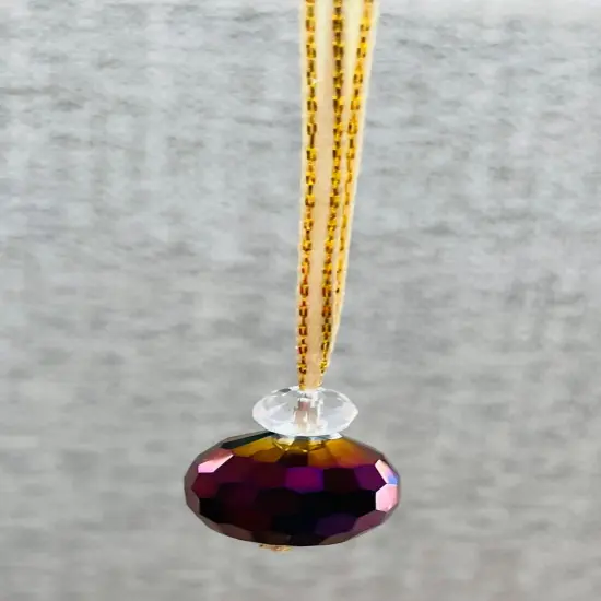 12pcs Crystal Suncatcher Hanging Ball Ornaments Glass Pendants Mini Christmas Tree Crystal Ornament Decorative Prism Balls Small Iridescent Glass Ball {5}