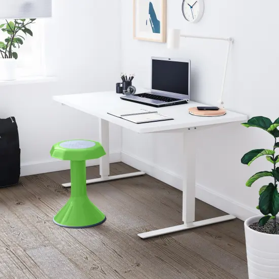 ACE Active Core Engagement Wobble Stool, Portable Flexible Seating, 18in Seat Height Grassy Green {6}