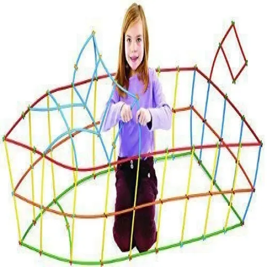 Straw and Connector Building Set (Set of 230) {6}