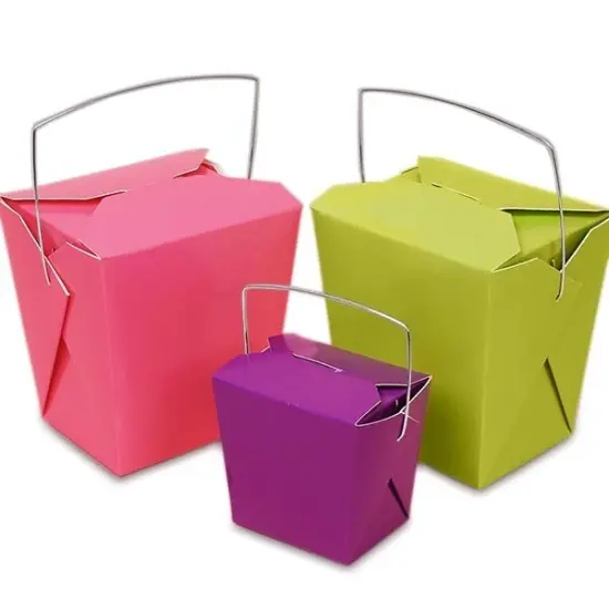 Colored Paper Wire Handle Boxes 2 3/4 '' 2 '' {2}