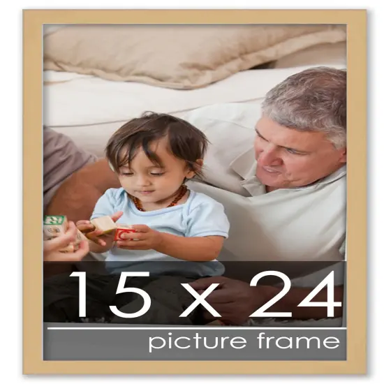 Classic Modern Yellow Picture Frame - UV Acrylic, Foam Board Backing, Hanging Hardware {1}