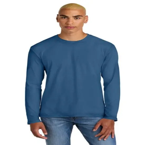 District&reg; Perfect Weight Long Sleeve Tee Heathered Charcoal {3}