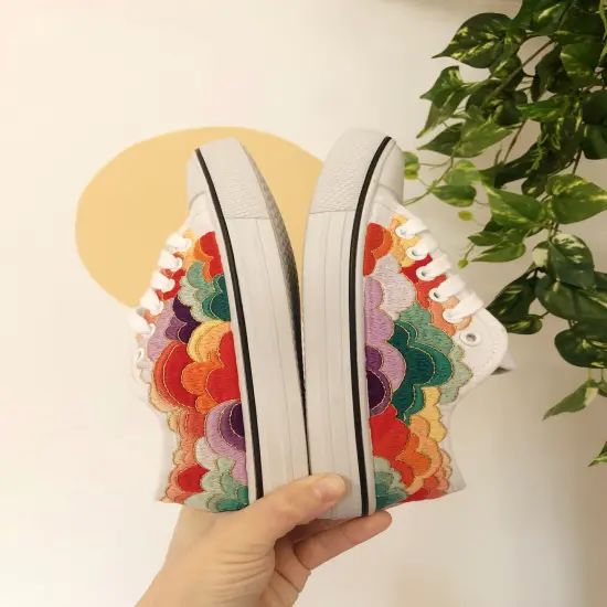 DIY Embroidered Shoes- Hand Embroidery DIY Book {3}