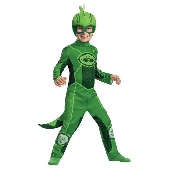 Toddler Classsic Megasuit PJ Masks Gekko Costume {1}