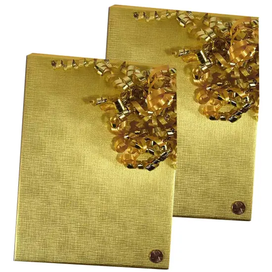 Gold Texture Embossed Metallic Wrapping Paper 30" x 417" Roll {5}