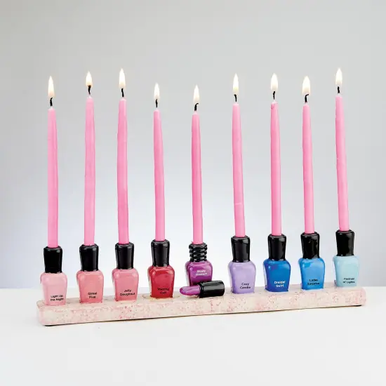 Rite Lite Hanukkah for a Cause Pink Breast Cancer Candles - 5" {3}