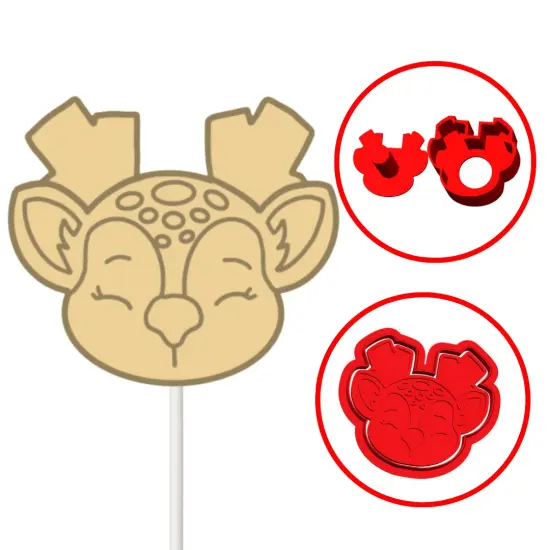 Reindeer Christmas Cake Pop mold {1}