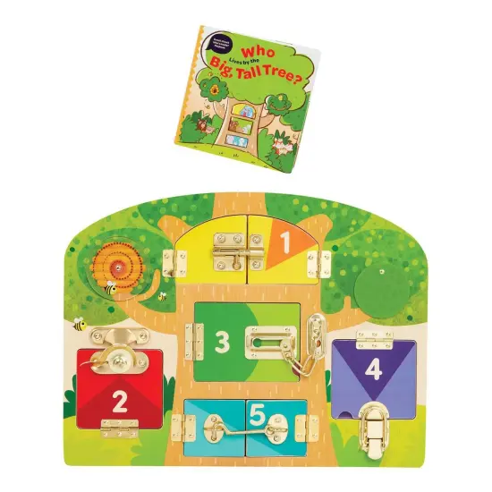 Battat Wooden Lock & Latch Board {5}