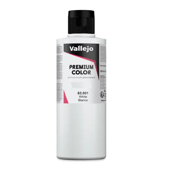 Vallejo Premium Airbrush Colors - 200 ml, White {1}