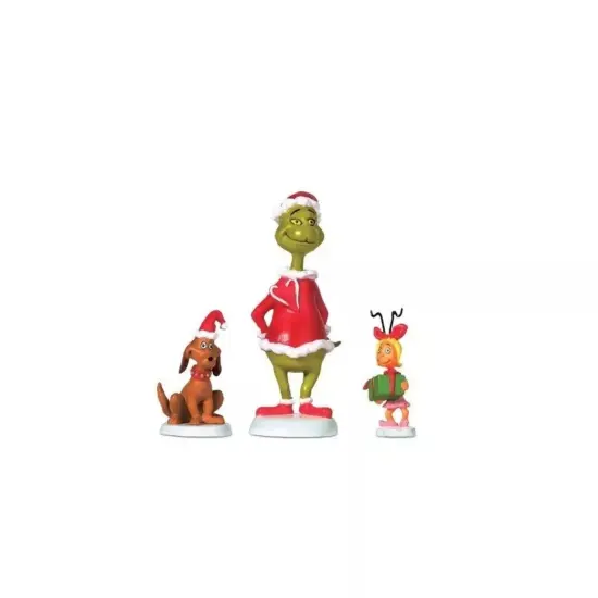 Kitcheniva Grinch Max & Cindy Lou Grinch Village Christmas Ornament {1}