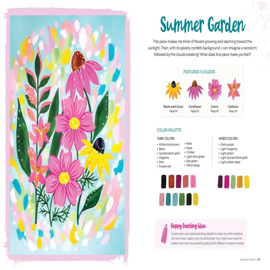 Happy Flower Painting for Beginners: Sweet & Simple Instructions for 20 Beautiful Blooms {5}