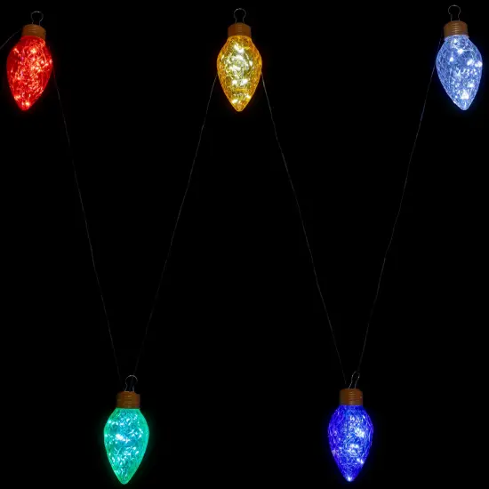 Northlight Commercial Size LED C9 Style Christmas Light Set - Multi-Color - 12' Black Wire - 5ct {4}