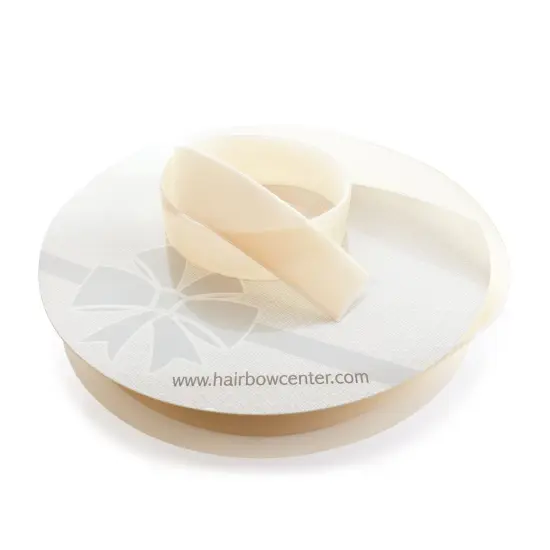 1" Velvet Ribbon (5yd & 25yd Spool Lengths) 815 Cream {4}