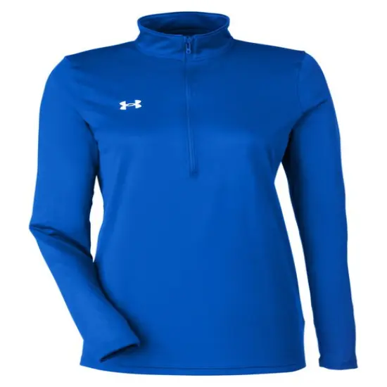 Under Armour&reg; Ladies Team Tech Half Zip MD GR LH/ WH {7}