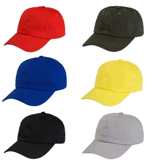 Qraftsy Bulk Pack of 6 Cotton Dad Hat Cap {2}