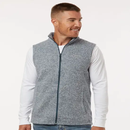 Columbia&reg; Alto Pass Fleece Vest Dark Mount Htr {4}
