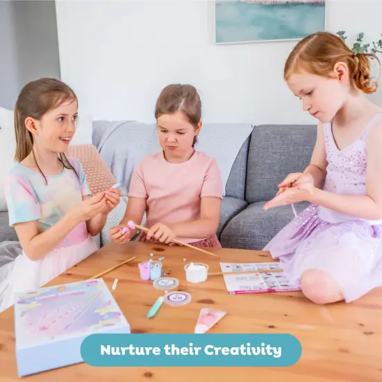 Tiger Tribe: Magic Wand Kit - Pastel Power - Create 3 Sparkling Jewel Wands, Decorate Wooden Wands With Clay & Jewels, Crafts, Kids Ages 5+ {6}