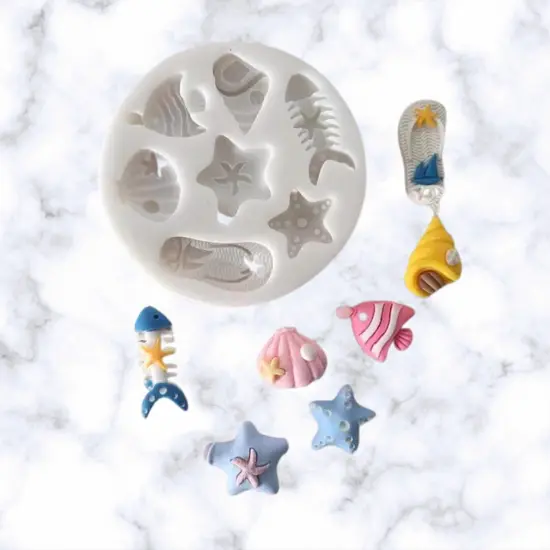 Ocean Life Silicone Mold #2 {1}