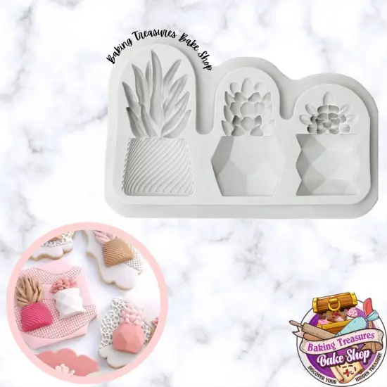 Potted Succulents Silicone Mold {1}