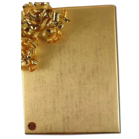Embossed Metallic Wrapping Paper Brushed Gold 30 ''x417 ' {2}