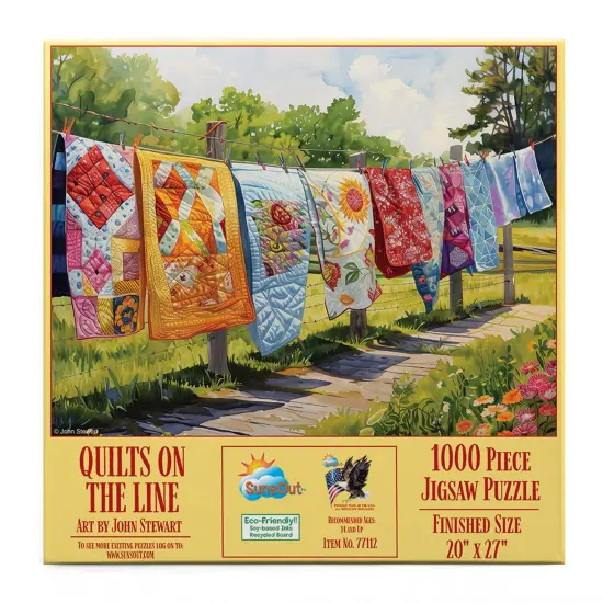 Sunsout Quilts on the Line 1000 pc Jigsaw Puzzle 77112 {4}