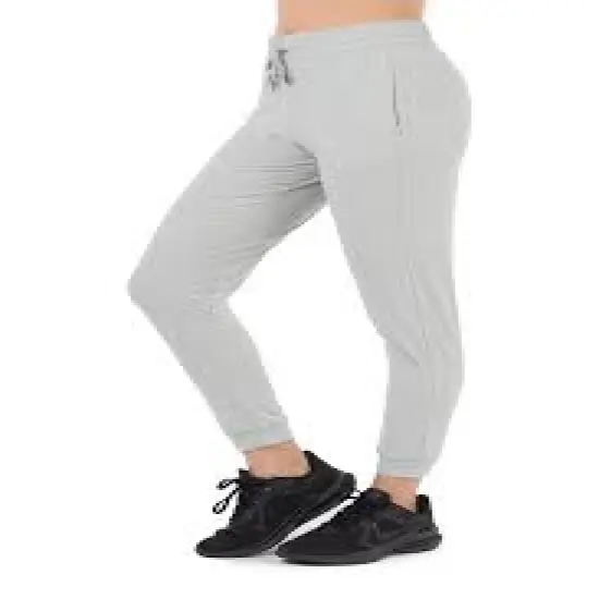 Burnside&reg; Ladies' Soft Jersey Jogger HEATHER BLACK {4}
