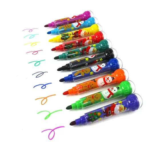 Christmas Holidays Thanksgiving Stamper Marker Set of 10 {3}