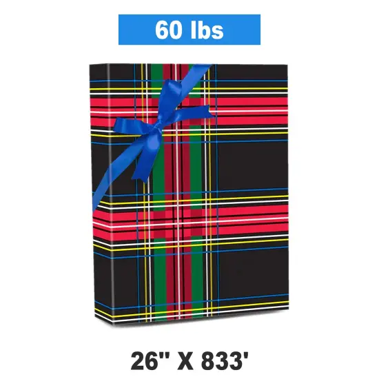 Plaid Christmas Wrapping Paper Rad Plaid 26 '' &times; 833 ' {1}