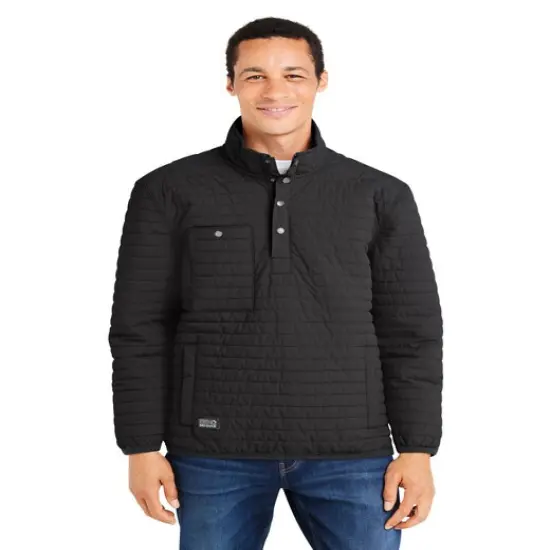 Dri Duck&reg; Men's Keystone Quilted Pullover BLACK {3}