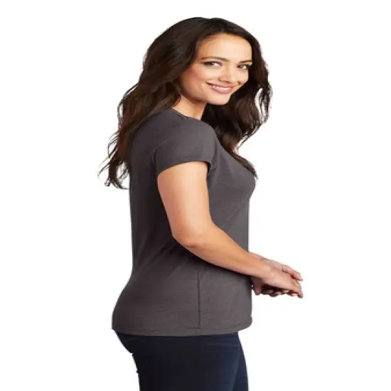 District&reg; Women&rsquo;s Fitted Perfect Tri Tee Grey Frost {5}