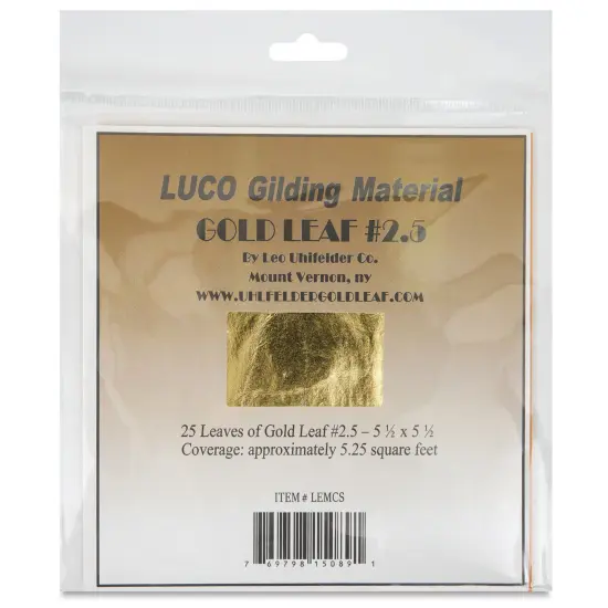 Luco Imitation Gold Leaf - 25 Sheets, 5-1/2" x 5-1/2" {1}