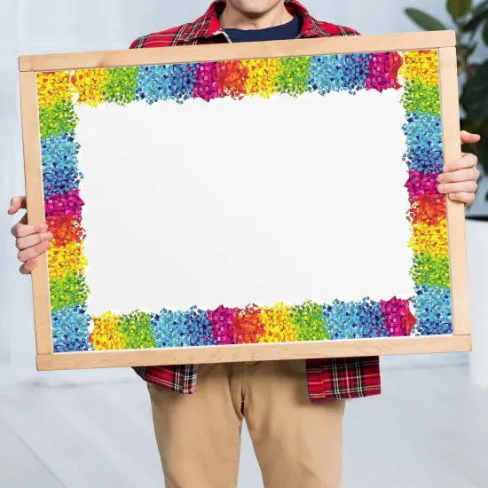 Wrapables 60 Feet Bulletin Board Borders, Adhesive Decorative Trim Stickers, Confetti {4}