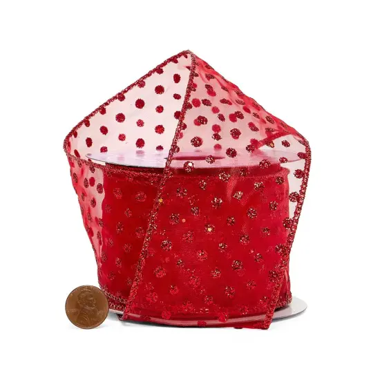 Clearance Merry Christmas Ribbon 2 1/2" x 10 yd Red {2}