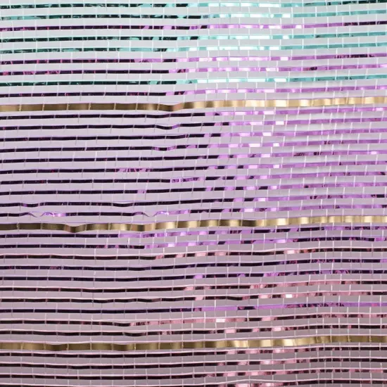 10" Metallic Foil Ombré Mesh Ribbon: Light Pink, Lavender, Ice Blue, Gold (10 Yards) {2}