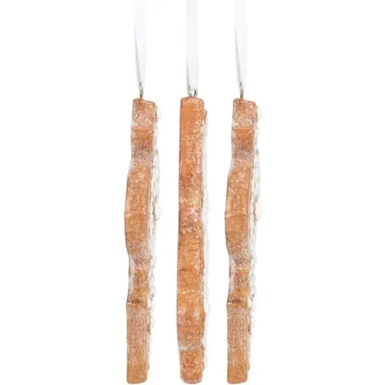 4.5" White Icing Gingerbread Ornaments (Asst 3) {3}