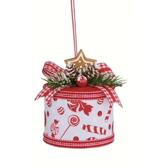 5" Gingerbread Gift Box Ornament {2}