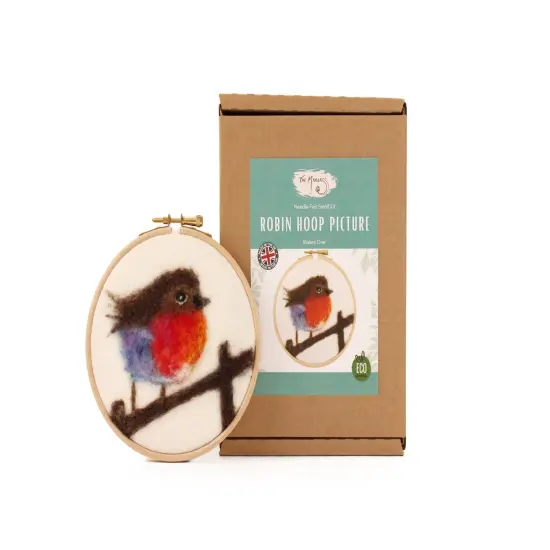 Felting Kit - Robin Hoop Picture Needle Felt Kit {3}