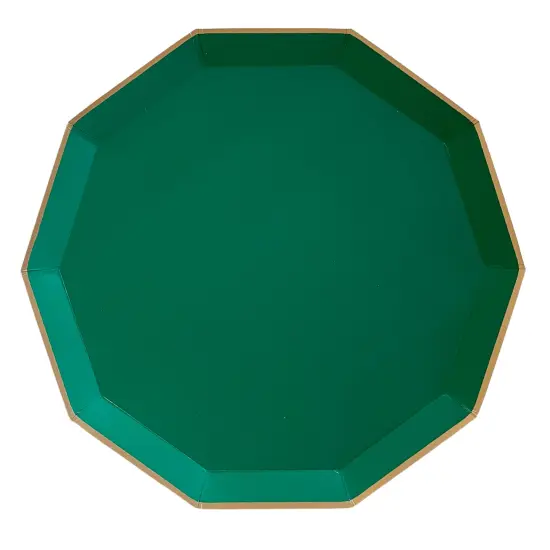 EMERALD GREEN SIGNATURE LARGE PLATES {1}