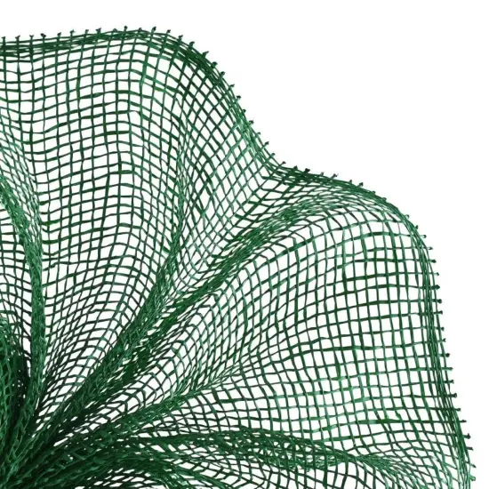 10" Poly Burlap Mesh Ribbon: Emerald Green {3}