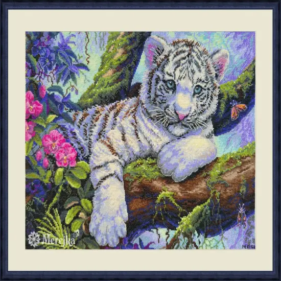 White Tiger K-260 Counted Cross-Stitch Kit {1}