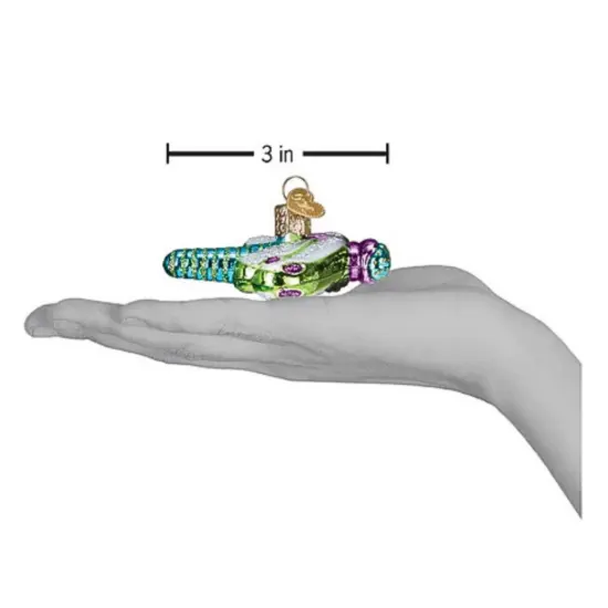 Old World Christmas 1.0 Inch Dainty Dragonfly Tree Ornament , Insect Green {4}