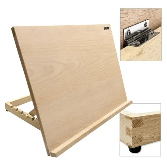 A3 Wooden Table Top Easel with 5 Adjustable Angles {1}
