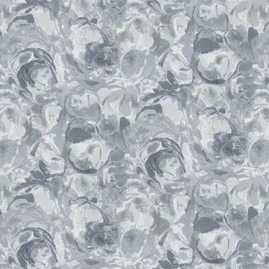 Grey First Light Paint Swirls Cotton Wideback Fabric per yard {1}